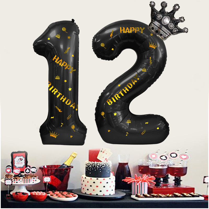 Birthday Princess Glam Letter Aluminum Film Indoor Outdoor Party Balloons display picture 1