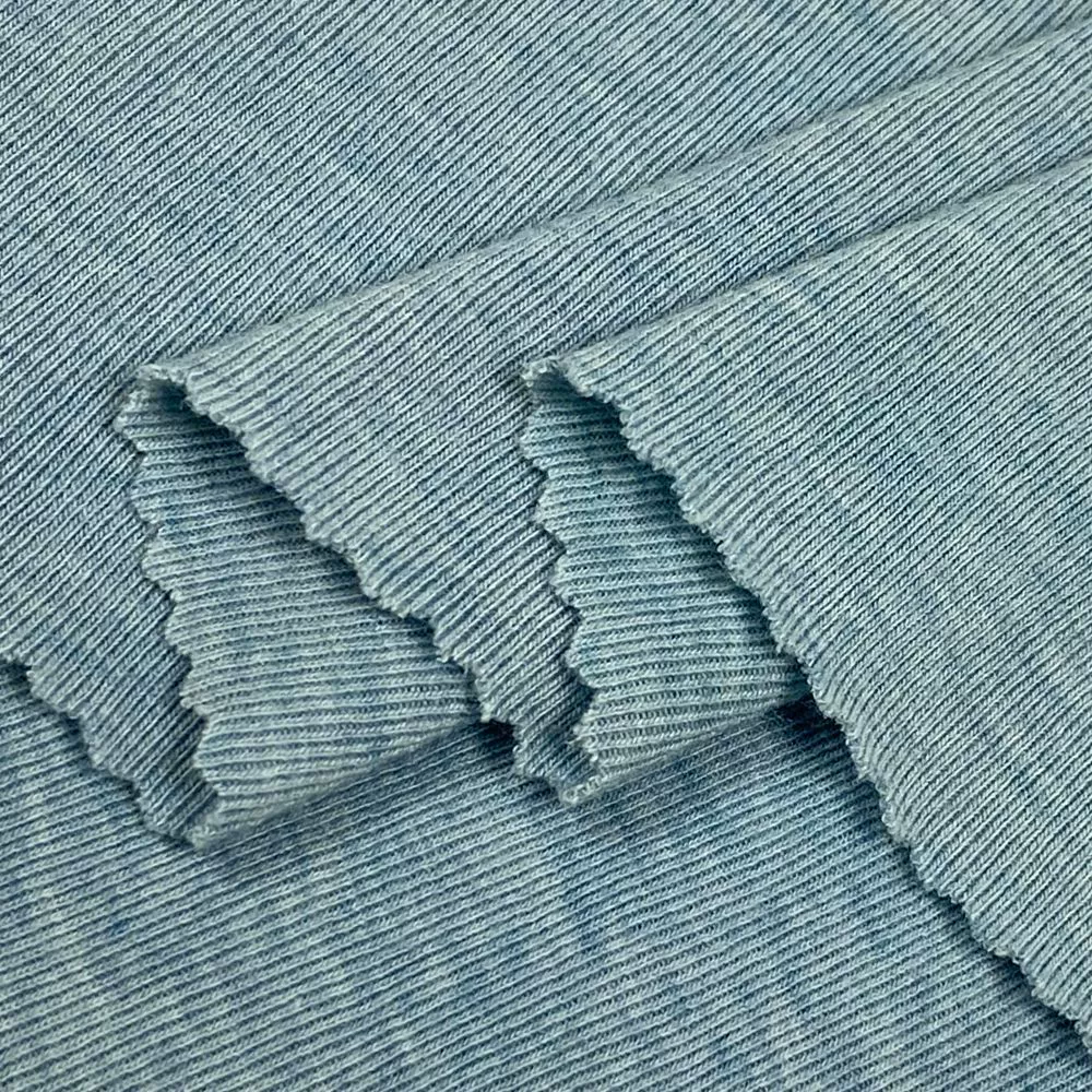 Lyocell yarn double-sided 280g brushed polyester knitted fabric high elastic breathable top and skirt fabric wholesale