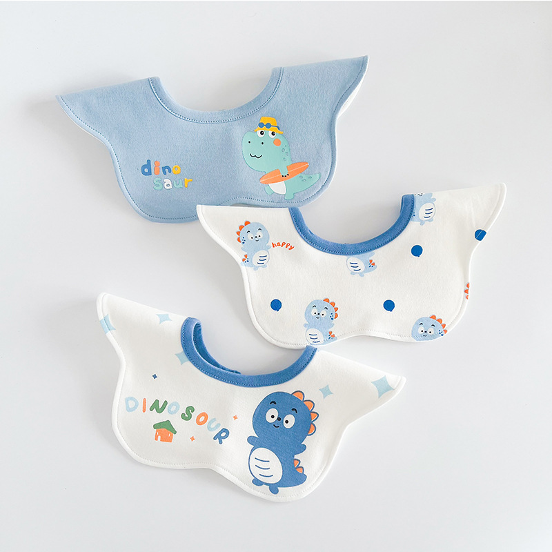 ins Korean new style saliva towel baby bib newborn waterproof saliva bib baby cotton saliva bag 0-2 years old
