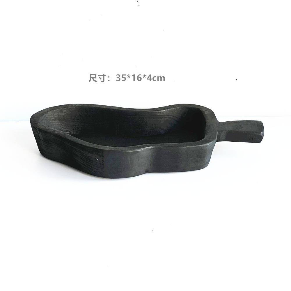 Ventas de la fábrica bandeja de madera hecha a mano decoración plato merienda plato de fruta B & B decoración de escritorio del hogar adornos