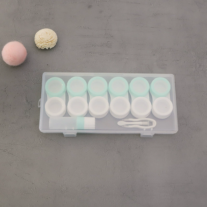 Transparent invisible glasses, handheld double storage box, simple and elegant design