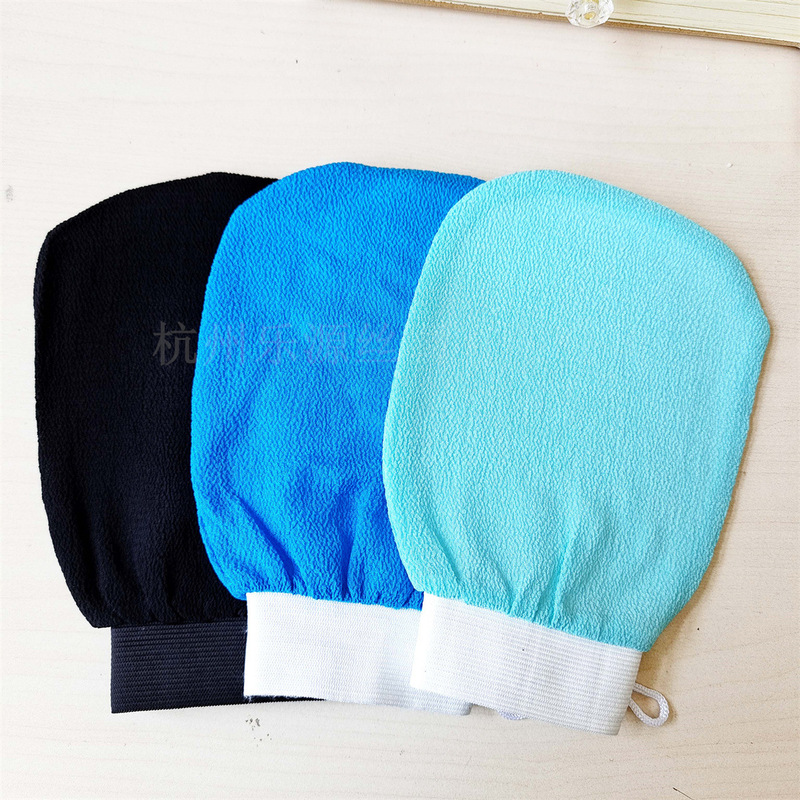Amazon Hot Sale 150D Single Layer Bath Gloves Moroccan Bath Gloves Exfoliating Mud Bath Towel Cloth