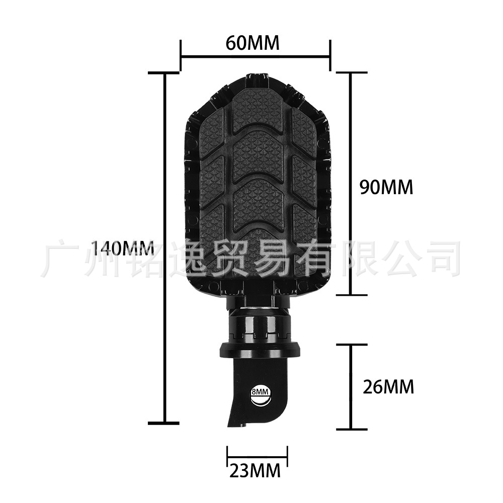 Suitable for Honda Cb400 Cb600 Motorcycle Aluminum Alloy Foot Pedals Widened Front Footrest Modification Accessories