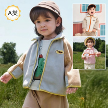 批发童装2025婴幼儿摇粒绒外套男女童小宝宝秋冬新款儿童加绒上衣