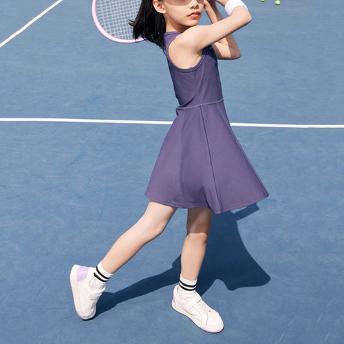 European and American-style girls' children's sports tennis skirt-vest dress | Fitness, yoga, running wear | Quick-drying dance apparel