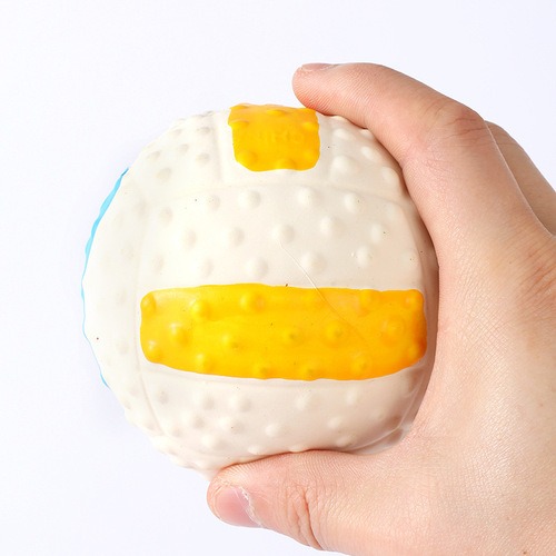 Popular Japanese and Korean high-elastic cotton-filled high-quality latex pet toys, football and rugby sounding latex toys