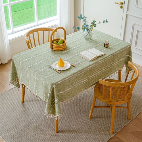 Lace-embroidered patterned hollow tablecloth solid color dustproof dining tablecloth home restaurant anti-slip decorative cover cross-border exclusive supply