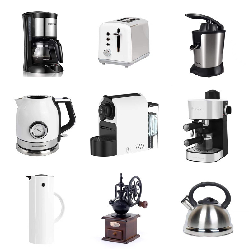 Model Room kitchen soft decoration modern Nordic kettle coffee maker bread maker decoration exhibition hall display props Model Room kitchen soft decoration modern Nordic kettle coffee maker bread maker decoration exhibition hall display props
