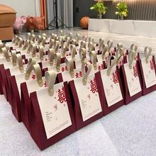 2025款复古中式喜糖盒子钉制网红热捧的婚礼专用空盒子