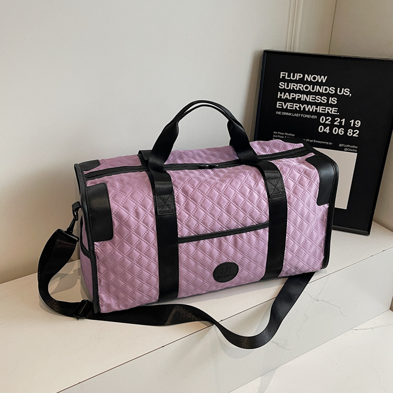 Bolsa de viaje coreana de gran capacidad, bolsa de viaje corto, bolsa de yoga de otoño y invierno, bolsa de ocio deportiva para mujeres.