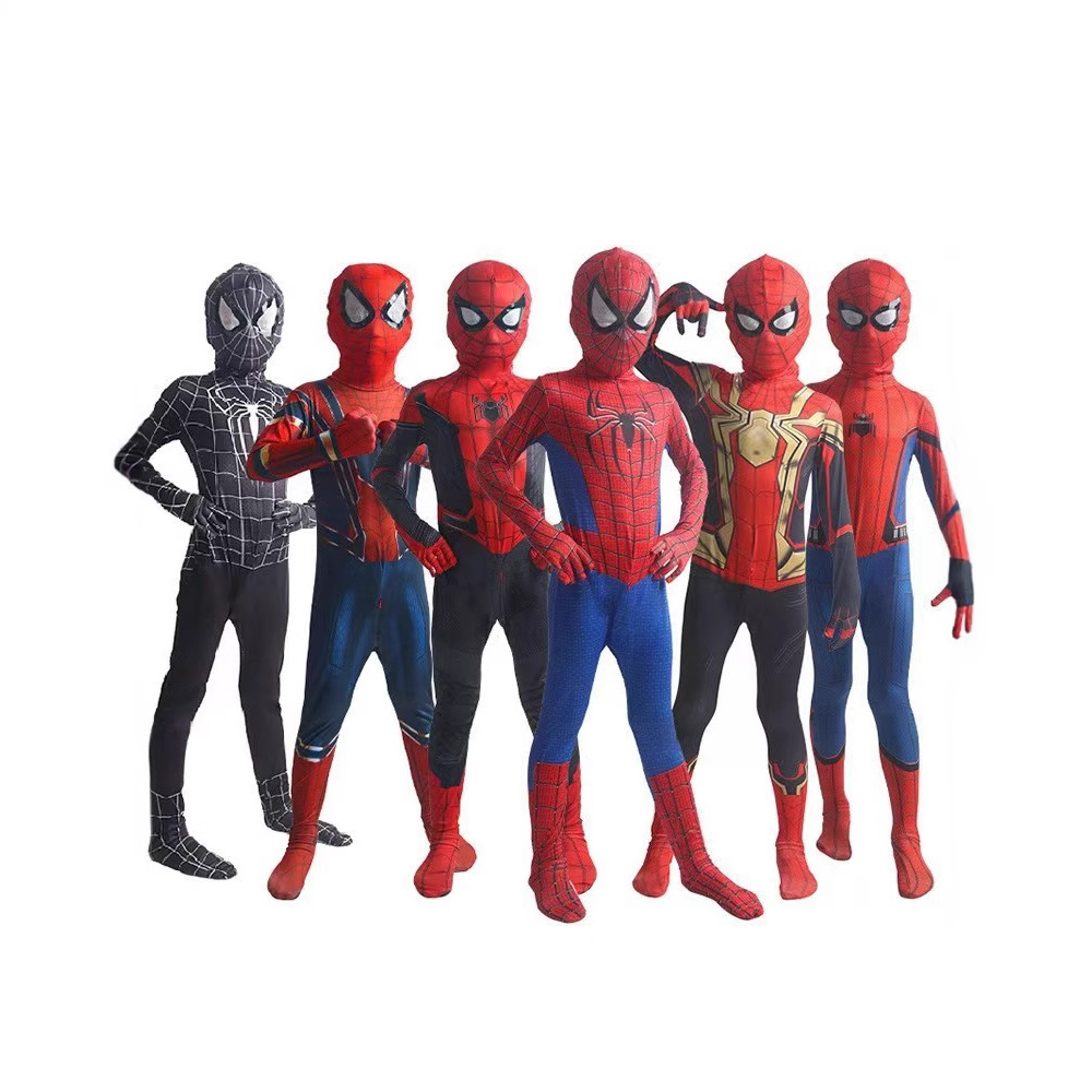 Halloween Kidsren's Spider Bodysuit Adult Miles Hero No Return Superhero Cos Suit