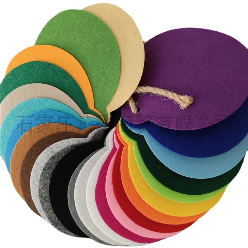 1mm厚硬质针刺无纺布毛毡布 软身戟绒布1毫米厚彩色不织布 可裁切