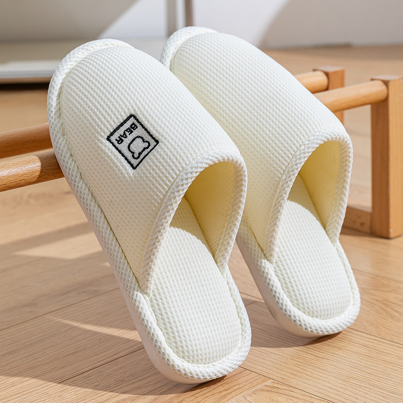 체크무늬 곰 흰색 [클리어런스]