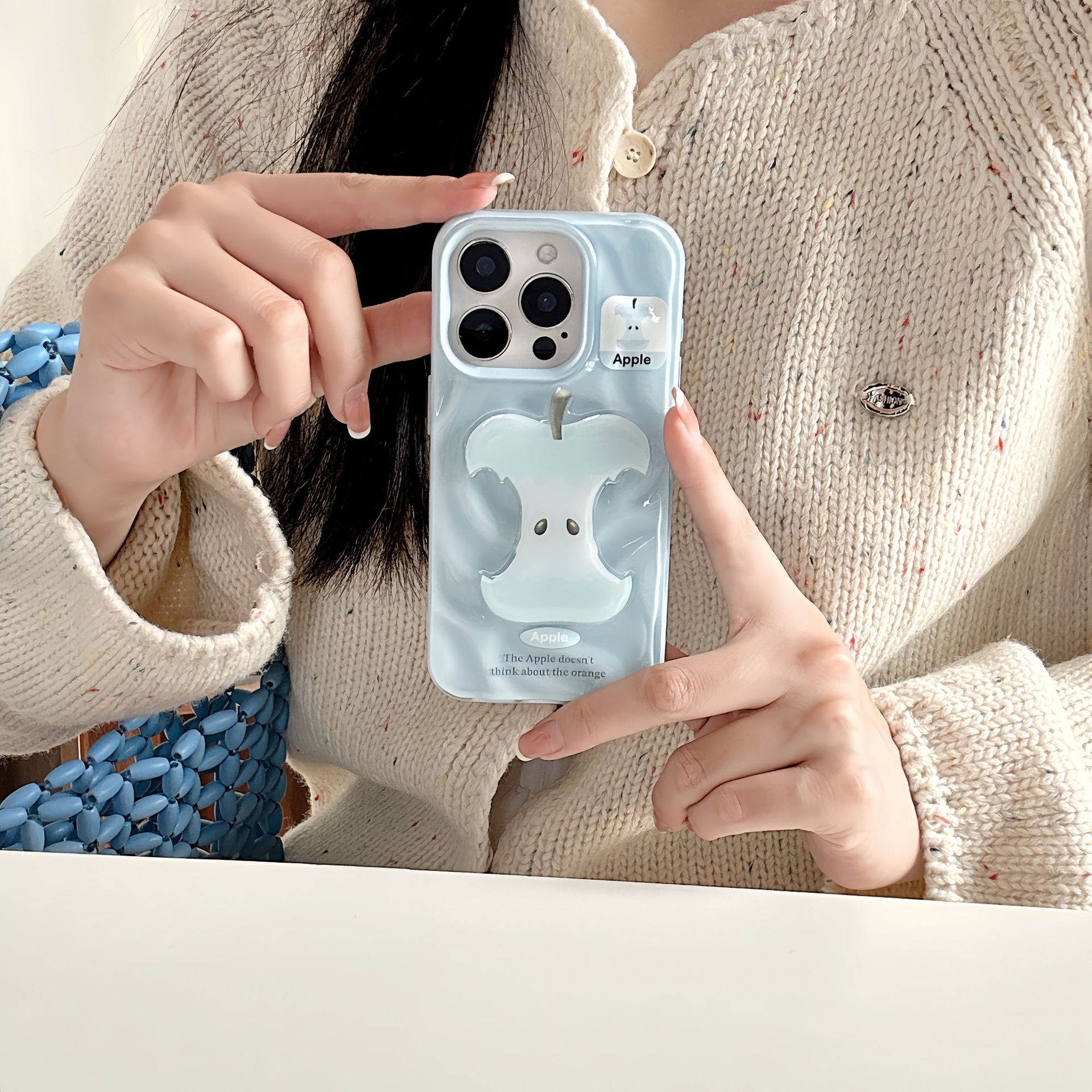 Linda fruta tridimensional de verano para Apple 16ProMax funda para teléfono 15/14 pareja 13 nuevo 15ProMax