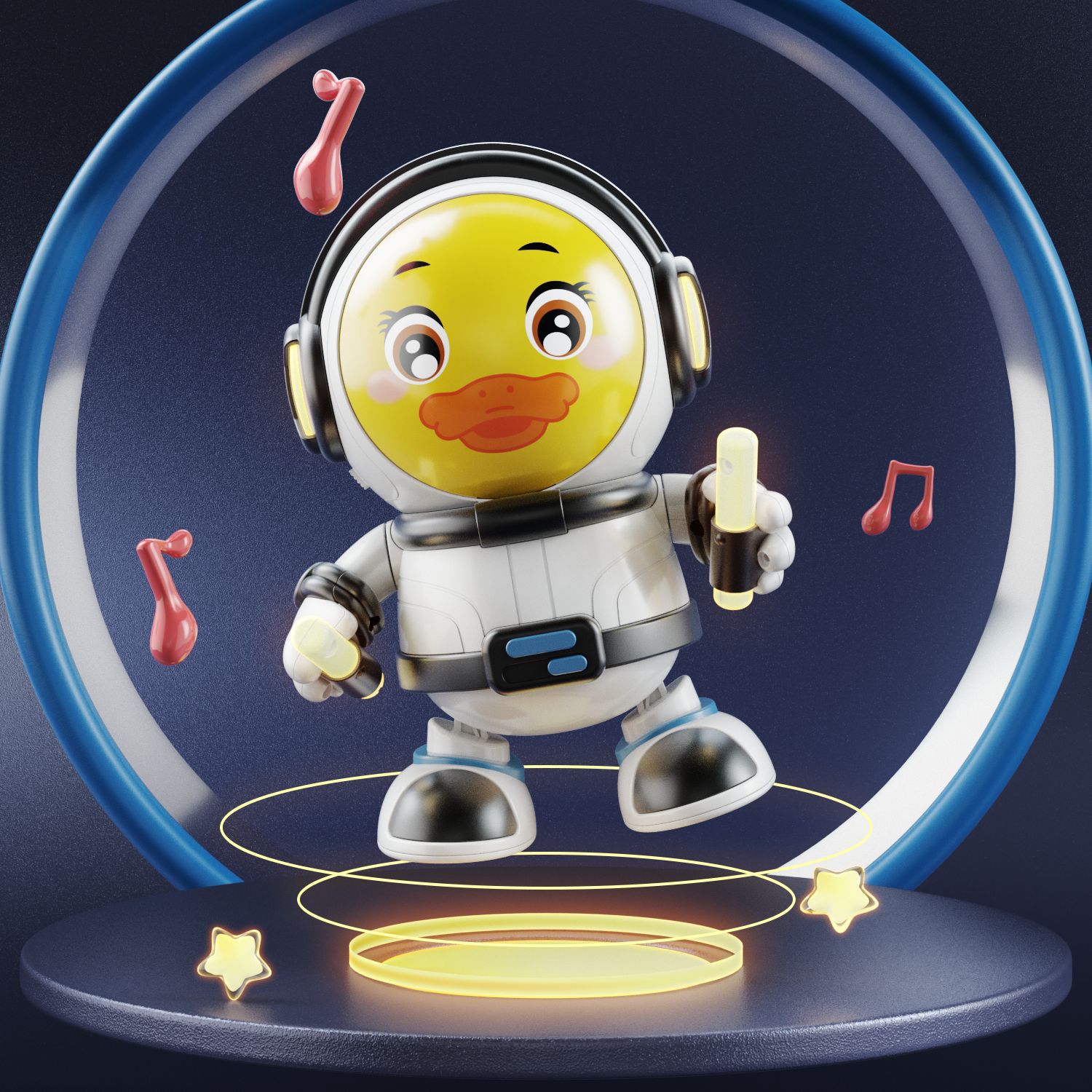 Espacio eléctrico transfronterizo columpio muñeca música educativa para niños juguete eléctrico para niños y niñas puesto de regalo al por mayor