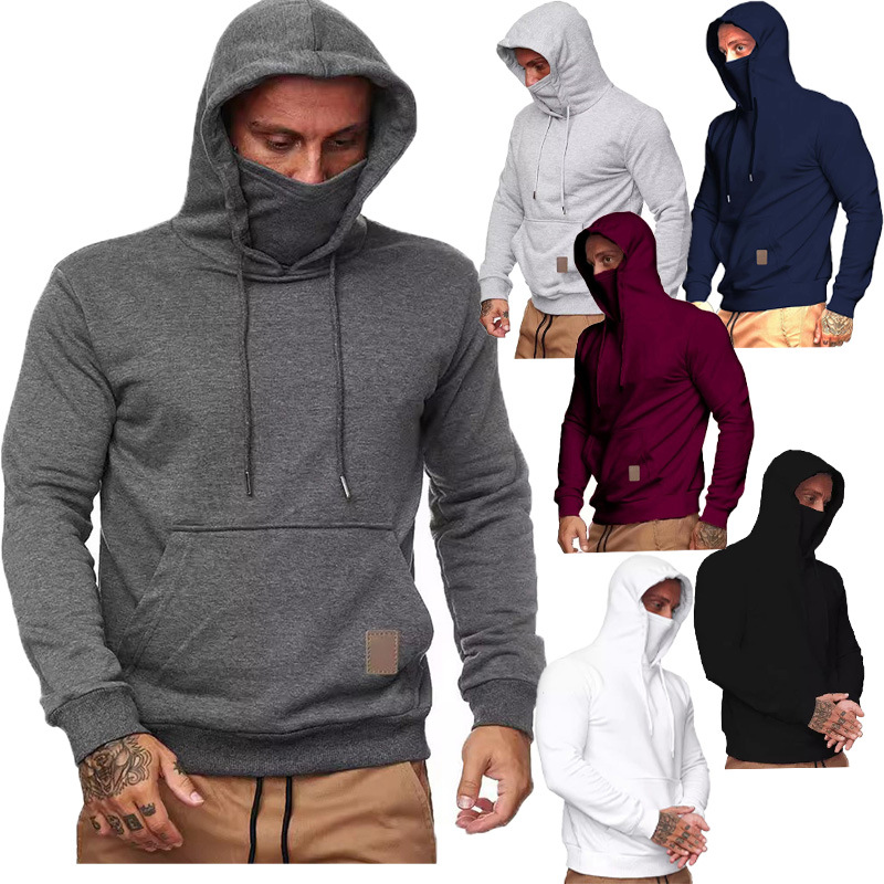 이베이 해외배송 스포츠웨어 남성용 후드티 긴팔 티셔츠 콜 오브 듀티 유럽 및 미국 남성용 마스크 후드티