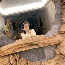 火山岩砖装修质感黑火山洞石庭院园林花园滑耐磨石砖会所