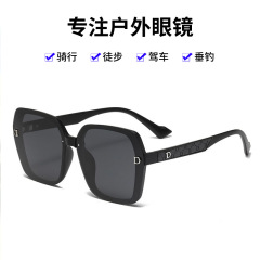 運転用サングラス、日焼け止め、偏光サングラス、卸売ハイエンドスクエアサングラス、女性用トレンディな細かいグリッター付き
