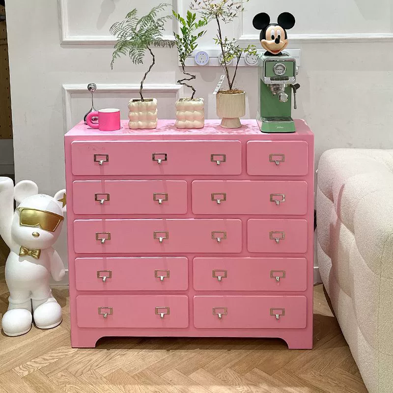 Допамин розовый массивный деревянный ящик с десятью ковшами простой современный вход