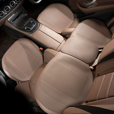 Seat cushion, seat cover — seat cushion cover three-piece set - a-thin-chestnut-brown-three-piece-suit