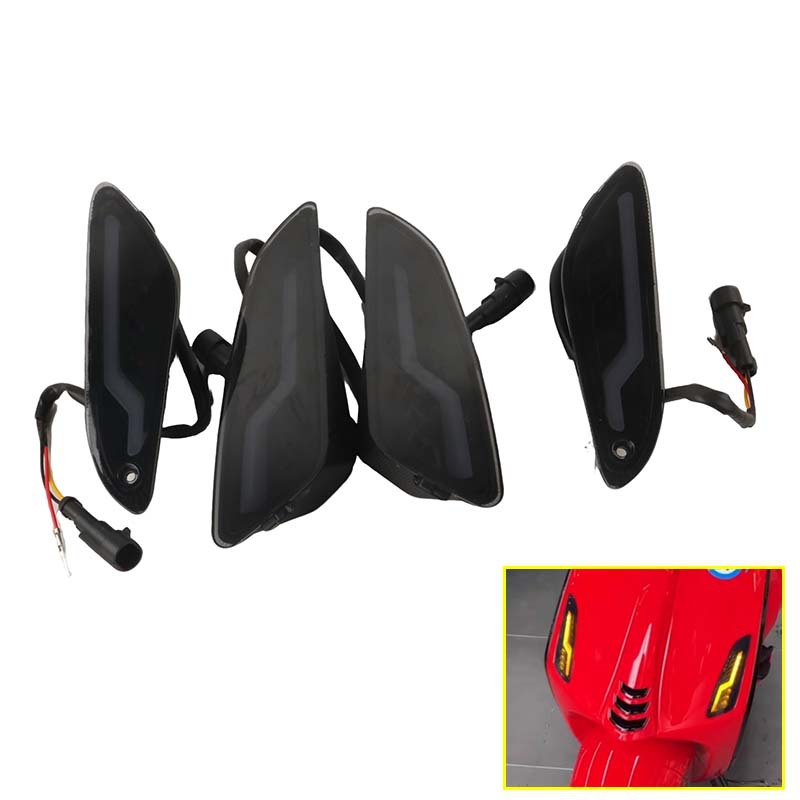 Suitable for Vespa Sprint150 Sprint Spring Motorcycle Modified Led Front and Rear Turn Signal Assembly Daytime Running Lights