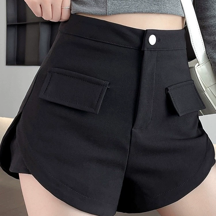 Классический костюмной jacket, шорты, осенние штаны, базовые ботинки, свободный крой, высокая талия