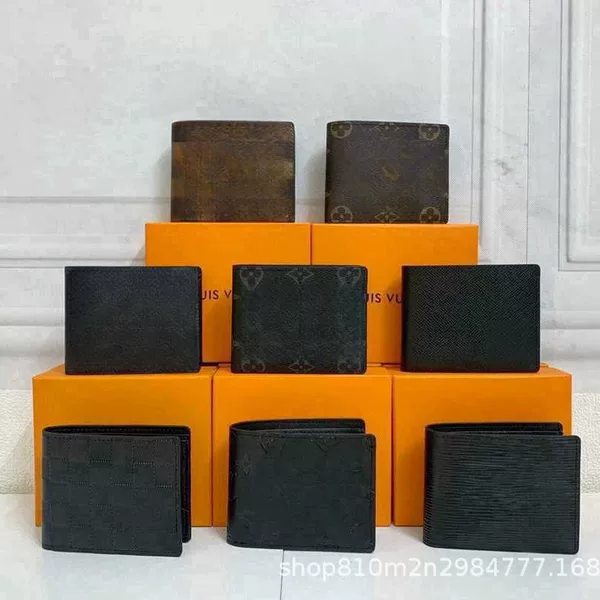 European and American embossed letters card set luxury high-tide card bag bank card men's leather wallet 60895 foreign trade money