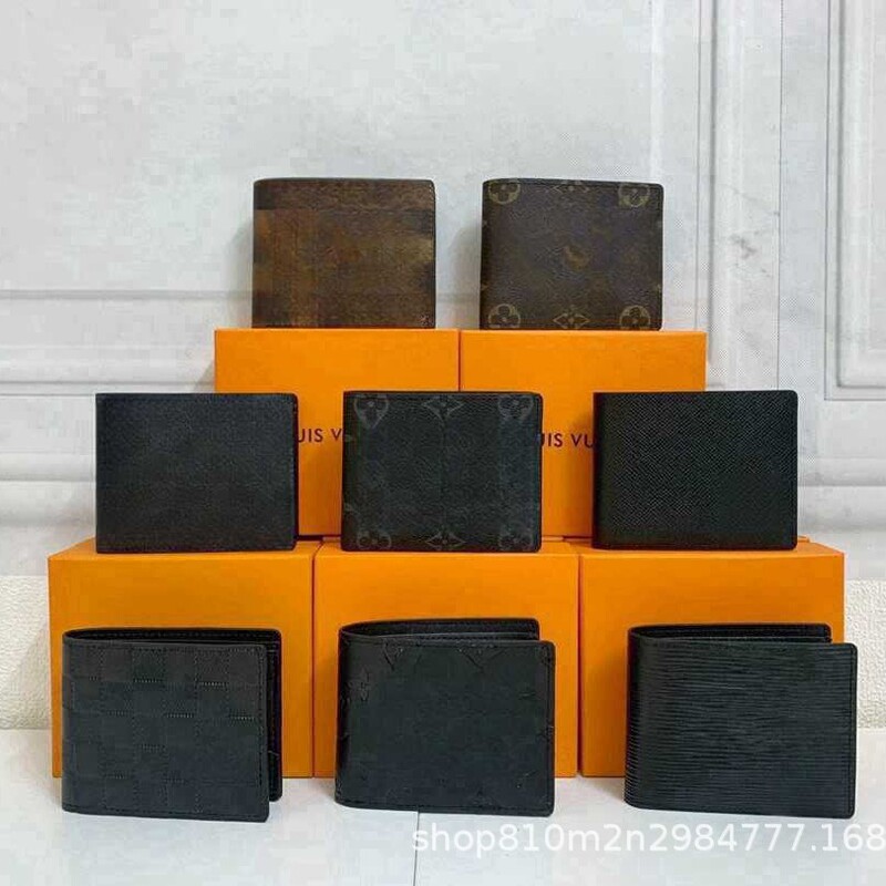European and American embossed letters card set luxury high-tide card bag bank card men's leather wallet 60895 foreign trade money European and American embossed letters card set luxury high-tide card bag bank card men's leather wallet 60895 foreign trade money