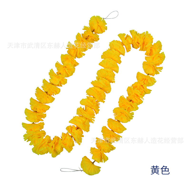 跨境热销万寿菊花串A款仿真花串节日庆典感恩节装饰花环人造花串|undefined