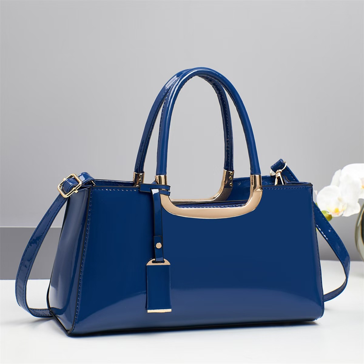 Bolso 2025 nueva moda moda bolso de mujer espejo de alta calidad piel brillante de gran capacidad bolso de hombro bolso de mano image 4