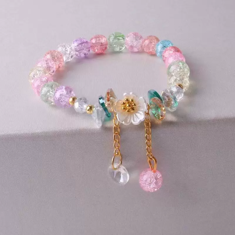 Summer children's beaded bracelet, beads solar-powered