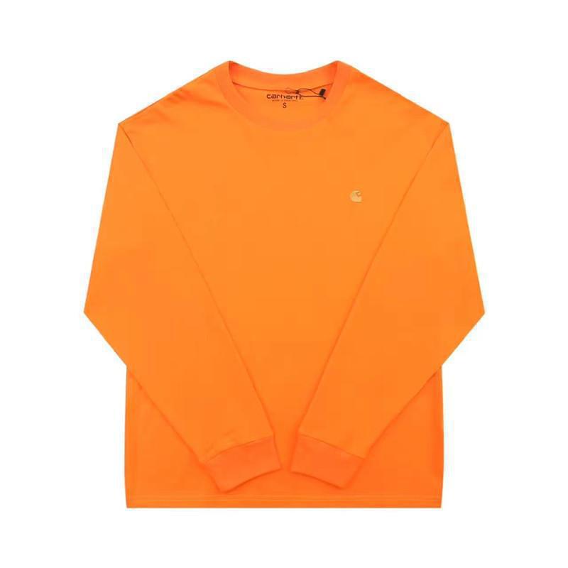 カーハット トレンド 新しい正しいバージョン CARHATT 日本のクラシック ゴールデン胸小ロゴ メンズ レディース ラウンド