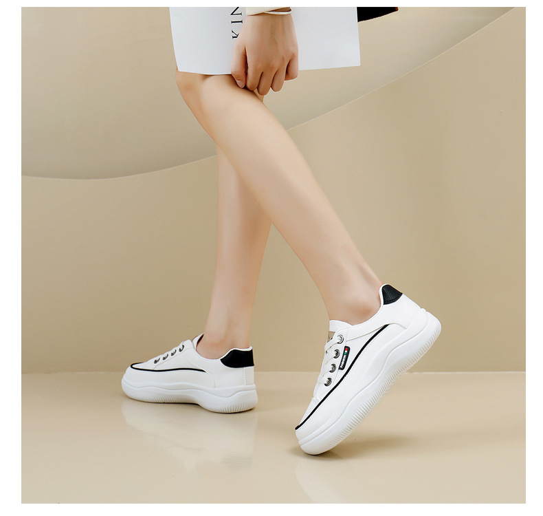 INS Kleine Weiße Schuhe Student Koreanische frauen Mode 2023 Herbst Neue Dicke Sohle Erhöhten Atmungsaktive Casual Schuhe Straße Schießen_voghion.com
