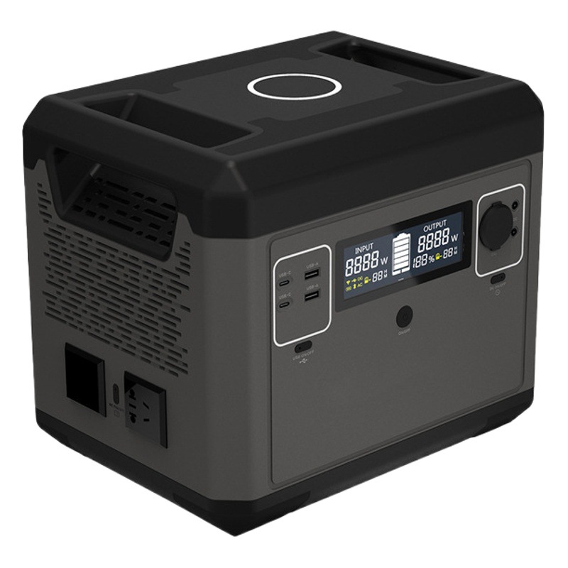 Qitrui 1500W fuente de alimentación de gran capacidad al aire libre fuente de alimentación de almacenamiento de energía de emergencia en espera banco de energía solar para acampar