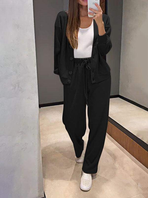 ActiveGo 2024 Autumn Winter New European American Cross-border Independent Station Hot Sale Casual Sports Suit Cardigan_desvips.com