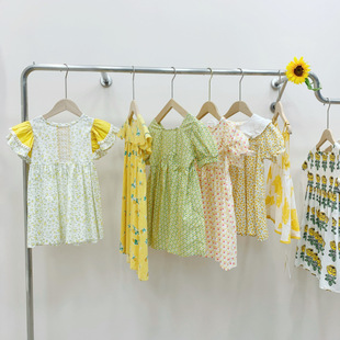 Luoxiaozitian 25 New Summer Girls Floral Skirt Kidsren's Princess Skirt Huzhou Zhili Kidsren's Clothing Supply Wholesale
