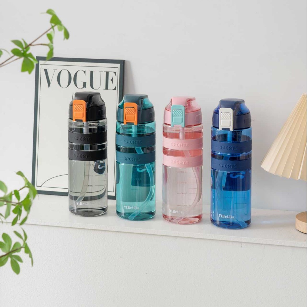 Yili taza de agua de gran capacidad de plástico portátil deportivo fitness al aire libre turismo de estudiantes hervidas de agua tazas espaciales para niños y niñas