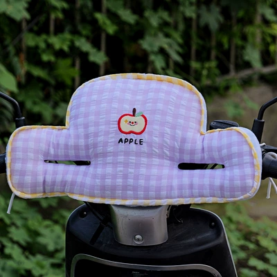 Elektromobil üçün bamper qoruyucu yastıqlar Anti-Collision Pad Child Head Protection - anti-collision-pad-smile-apple-plaid-one-purple-4323cm