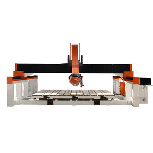 Hongji Fully Automatic Stone Cutting Machine Bridge Cutting Machine Marble Granite Slab Edge Cutting Machine Infrared Bridge Type