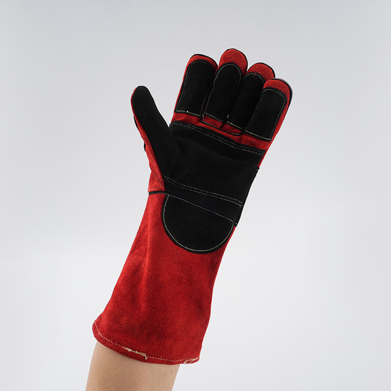 Guantes de soldadura eléctrica largos guantes de protección laboral guantes de aislamiento térmico guantes de soldadura eléctrica a prueba de quemaduras guantes de protección laboral image 4