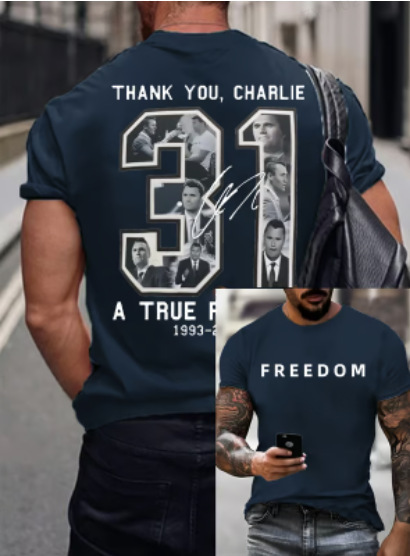 【跨境欧码】Freedom Charlie Kirk Shirt | True Patriot|undefined