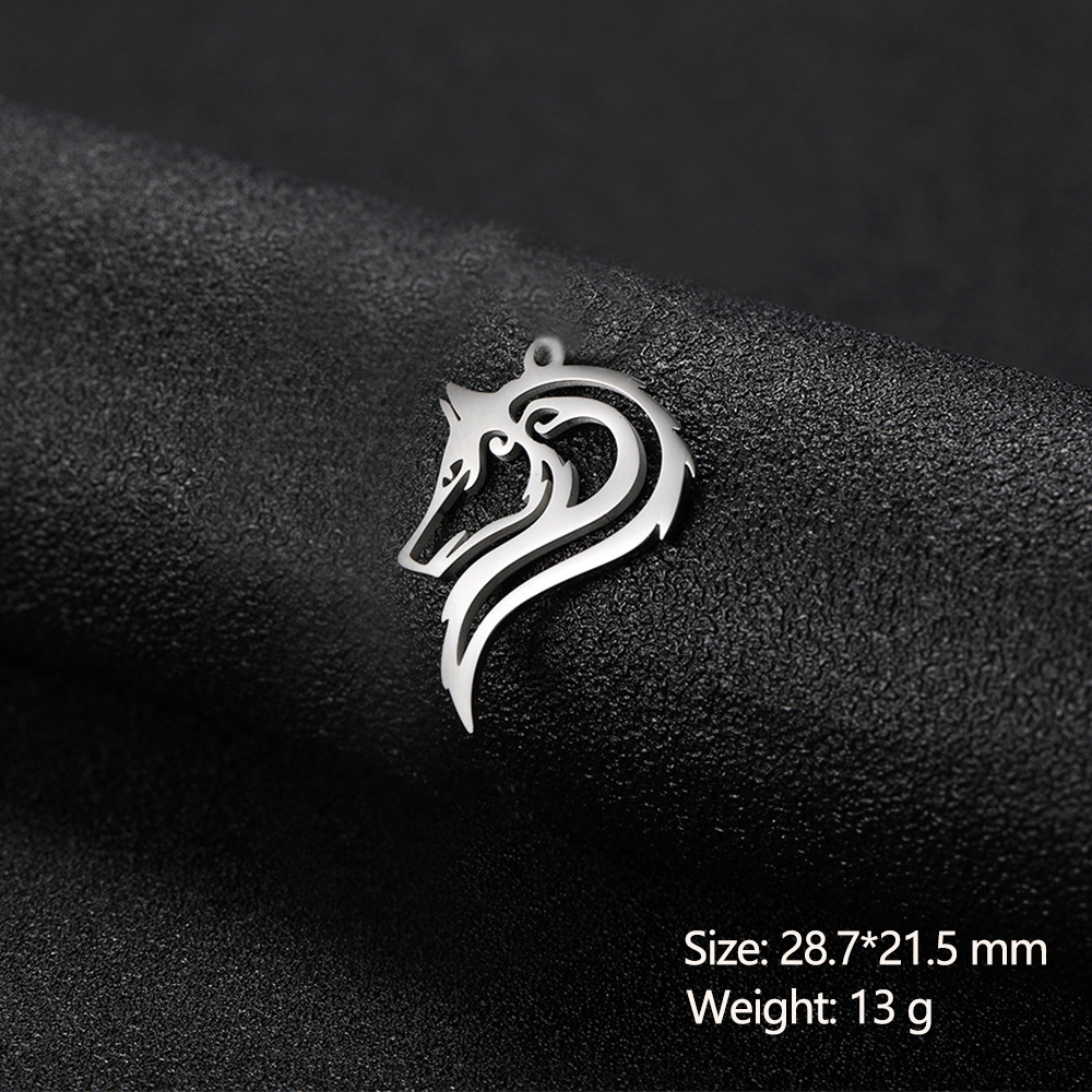 5g Weight Pendant Jewelry Making Type 1 Piece Quantity Daily Occasion 304 Stainless Steel Material Animal Pattern All Seasons Season Unisex Gender Plating Design Retro Style 1 Piece 304 Stainless Steel Animal Pendant 5
