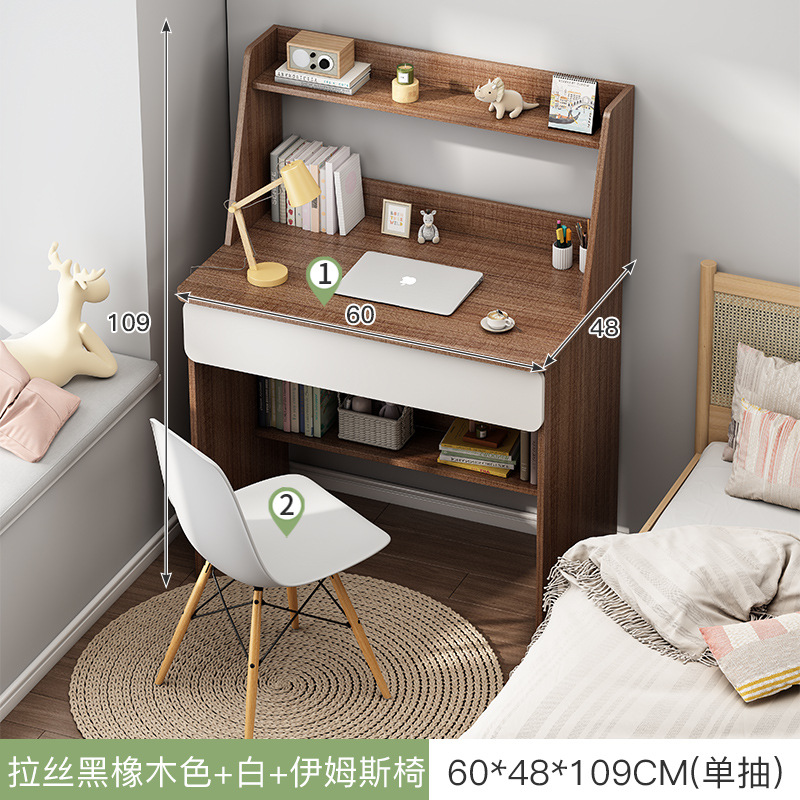 Escritorio de la computadora escritorio del hogar Escritorio de oficina con cajón simple chica moderna dormitorio estudiante Escritorio de escritura y aprendizaje