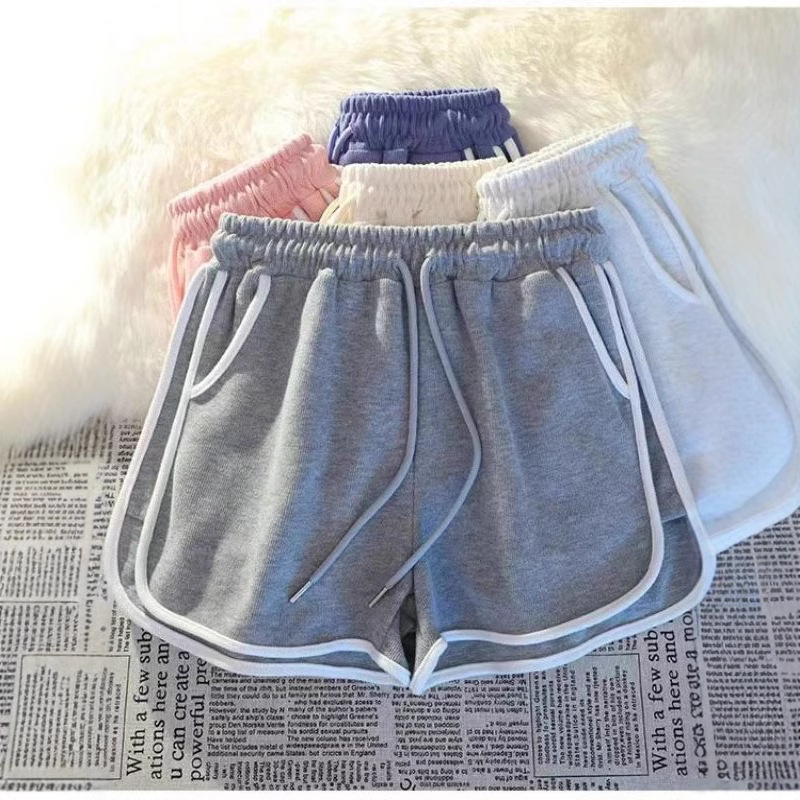 Sports Shorts Women's Summer Loose Casual Running Outer Wear Shopping High Waist Wide Leg Slimming Home Pants Foreign Trade Cross-border