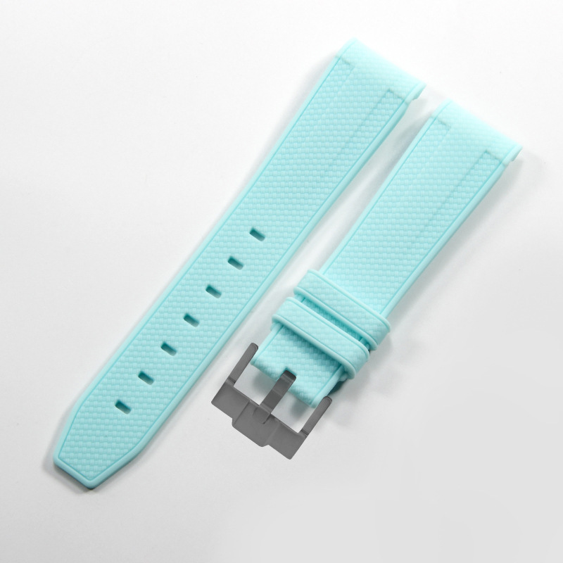 라이트 블루 블랙 버클