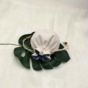Canvas bag printing source manufacturers wholesale primary color canvas cotton round bottom bundle pocket rice large capacity printing
