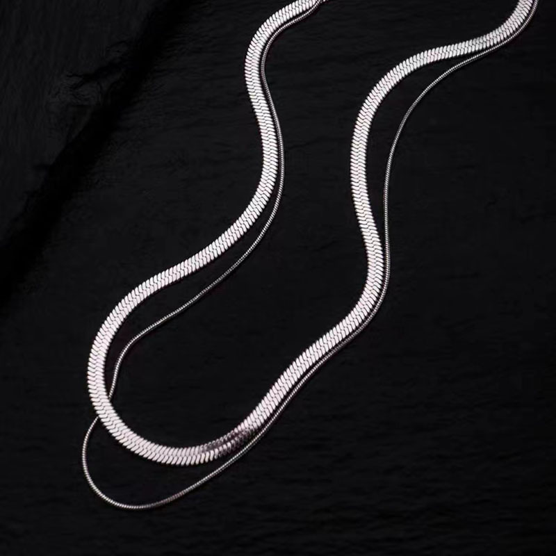18K Gold Plating Color box chain, snake chain Chain Type 1 Piece Quantity PVD Coated Real Gold Plated 18K Gold Solid Color 304 Stainless Steel Modern Style Waterproof Non Tarnish 304 Stainless Steel Necklace