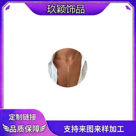 亚马逊跨境热卖款铜质女士套索金项链百搭气质时尚优雅简约锁骨链