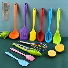 Amazon kitchenware set silicone kitchenware 10-piece kitchen utensils spatula set cooking spatula spoon oil brush