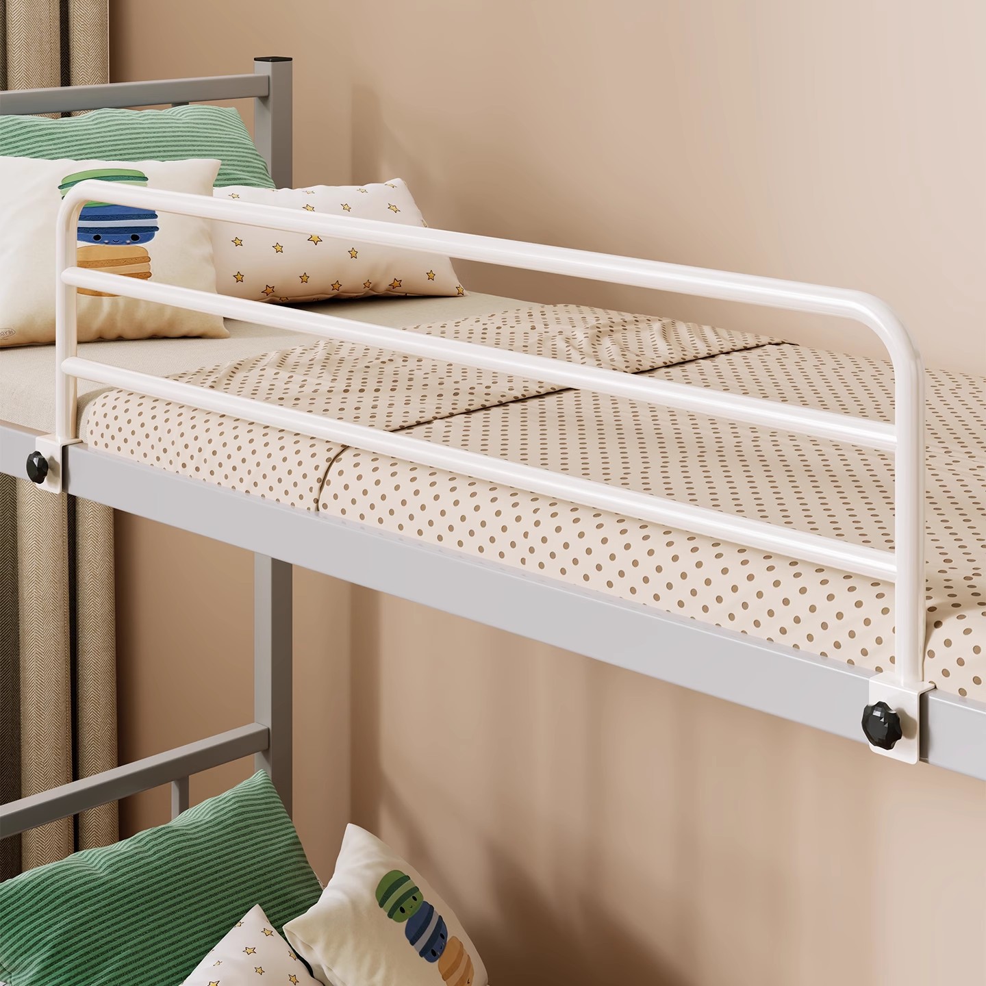 Dormitory Bedside Guardrail, No-Drill Heightening Fence, Anti-Fall Safety Device, Anti-Fall Bed Support Frame